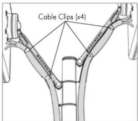 Atdec SD-SA-DK-DB-BK - Attaching the Cable Wrap to the Arm - 1