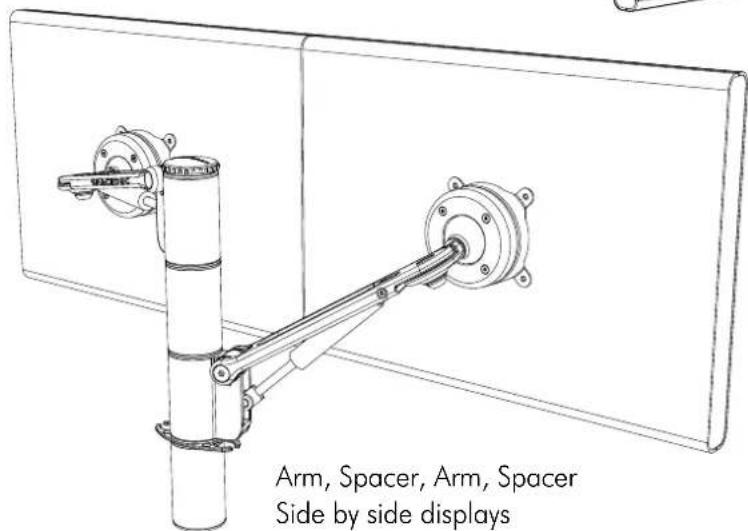 Atdec SD-SA-DK-DB-BK - Possible Configurations - 2