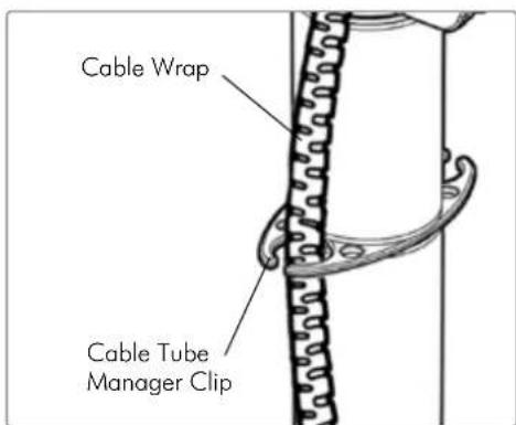 Atdec SD-SA-DK-DB-BK - Attaching the Cable Wrap to the Arm - 2