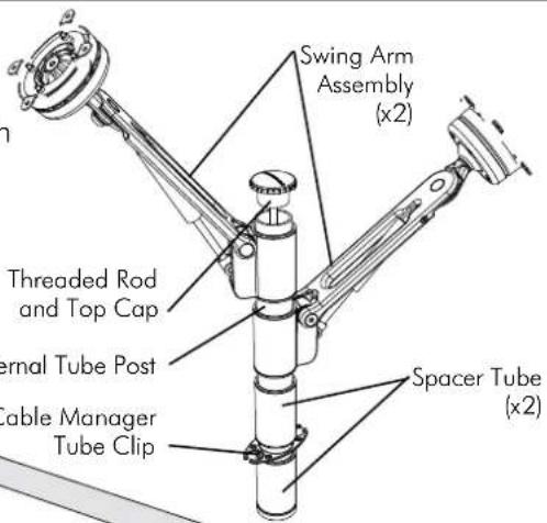 Atdec SD-SA-DK-DB-BK - B.2. Assemble the Swing Arm - 1
