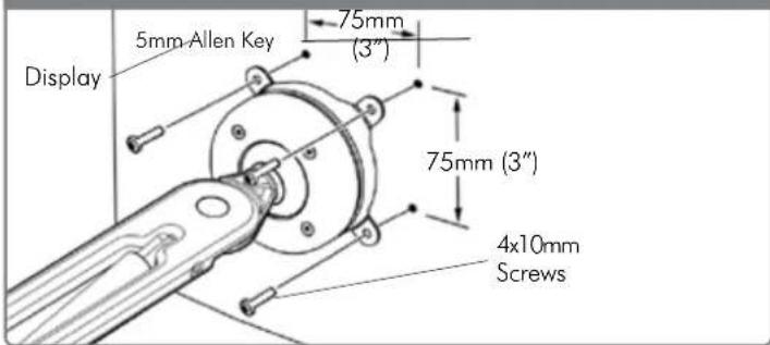 Atdec SD-SA-DK-DB-BK - Attaching the Displays - 2