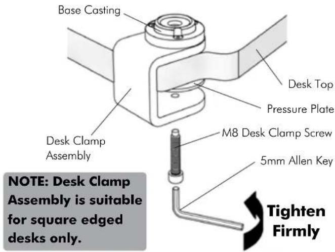 Atdec SD-SA-DK-DB-BK - C.1.1. Assemble the Desk Clamp - 3