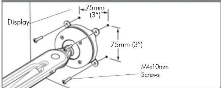 Atdec SD-SA-DW-S - © Attaching the Display - 1