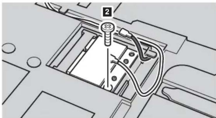 LENOVO G410s Touch - Replacing the wireless LAN card - 2