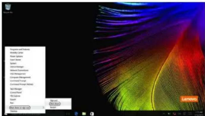 LENOVO E41-20 - ■ Shutting down the computer - 2