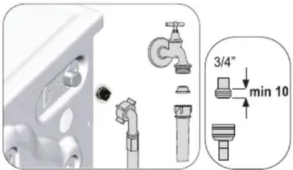 BEKO HTV9743X - Cleaning the water intake filters - 1
