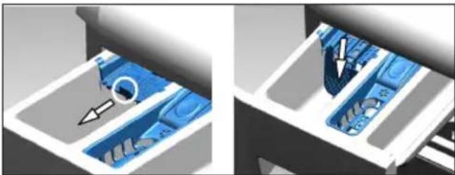 BEKO HTV9743X - If the product is equipped with a liquid detergent apparatus: - 1