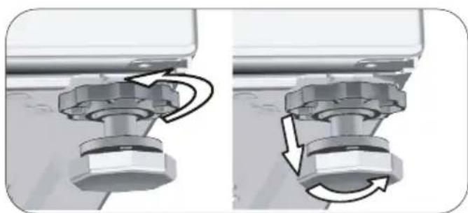 BEKO HTV9743X - Adjusting the feet - 1