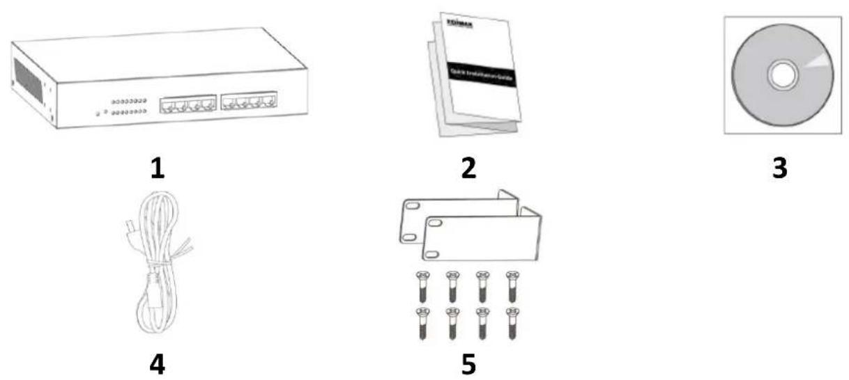 Edimax GS-5208PLG - 1-4 Package Contents - 1