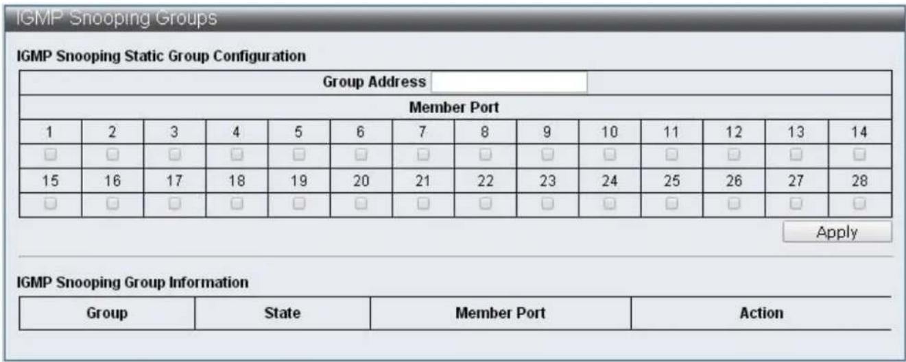 Edimax ES-5424P - IV-7-3-3 IGMP Snooping Groups - 1
