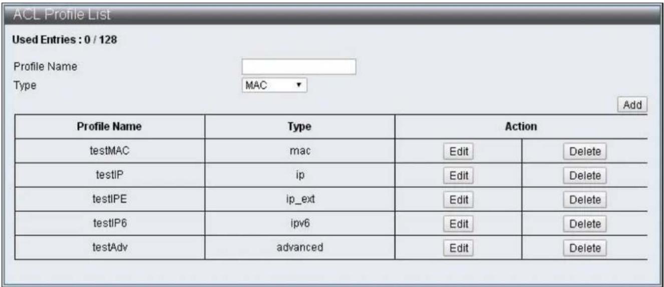 Edimax ES-5424P - IV-5-1 ACL Prole List - 2