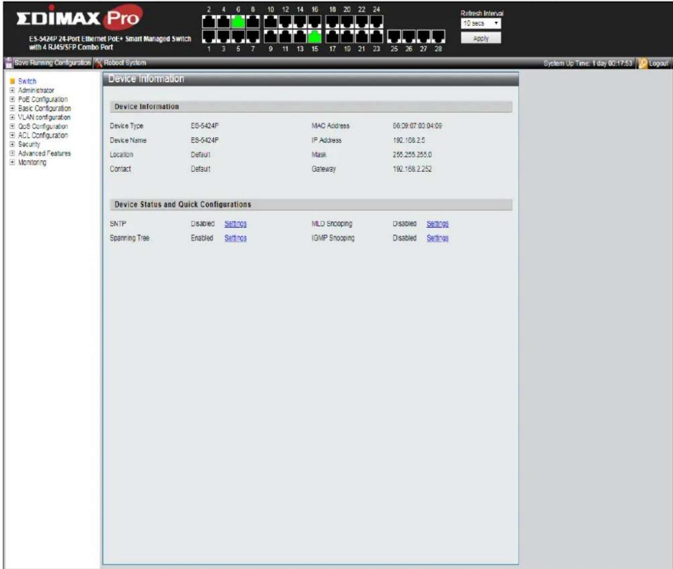 Edimax ES-5424P - III-1-5 Logging In - 1