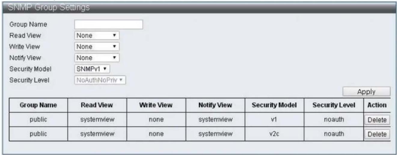 Edimax ES-5424P - IV-1-4-2 SNMP Group Table - 1