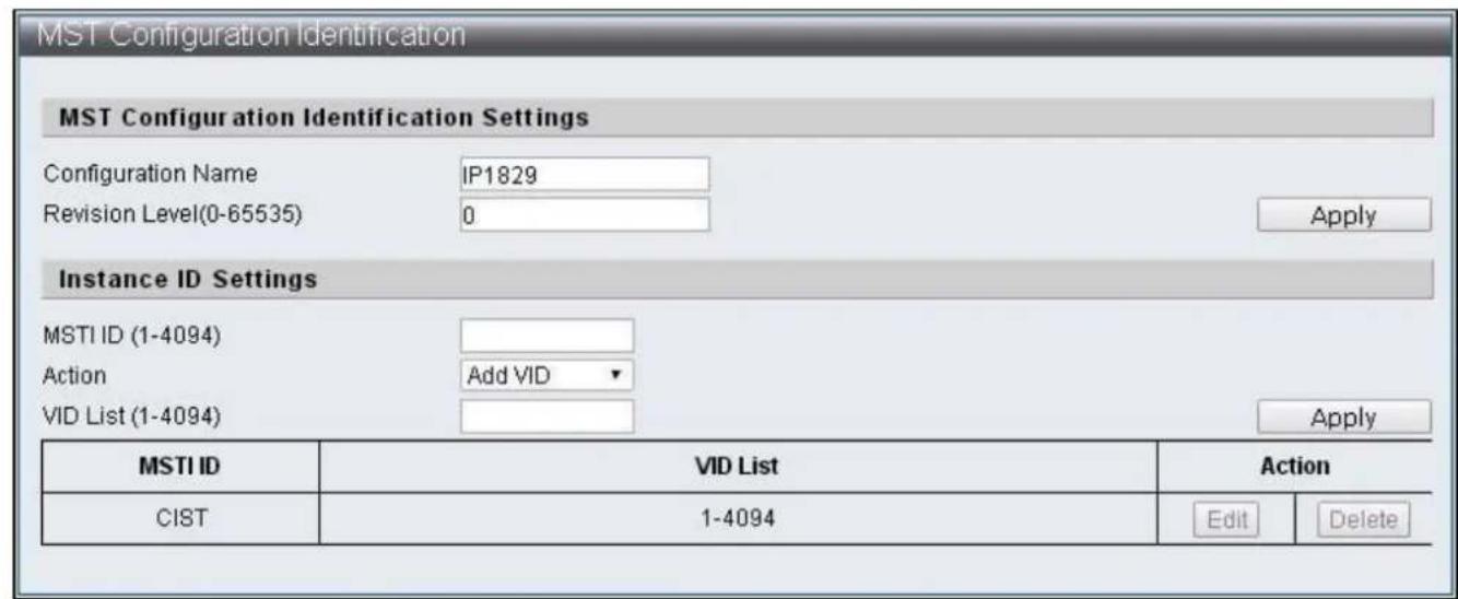 Edimax ES-5424P - IV-7-1-3 MST Conguraon Idencaon - 1