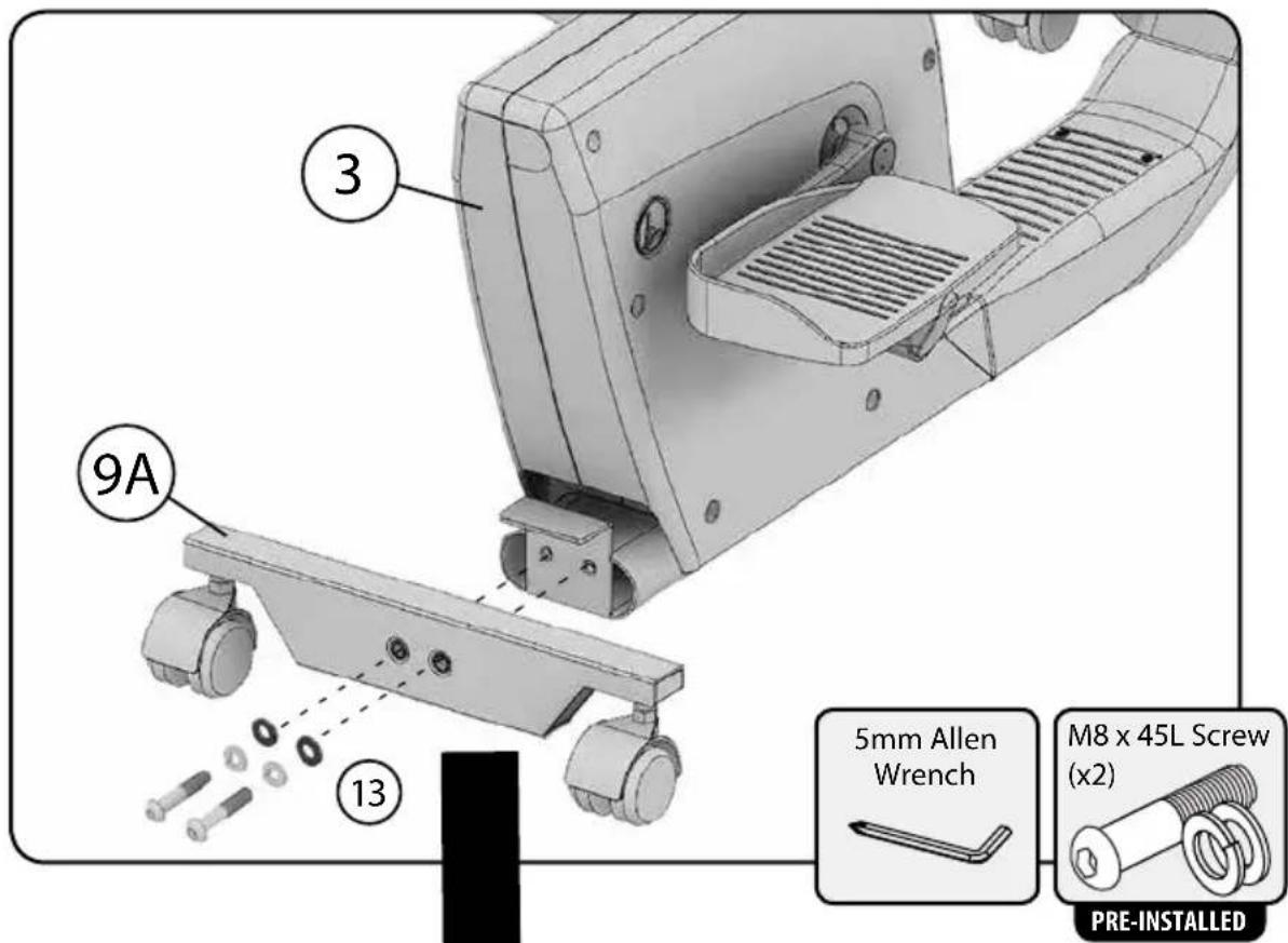 LifeSpan Solo - Step 3: Attaching Front Base Foot to Drive System - 1