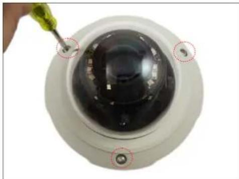 ACTi E822 - Step 2: Open the Dome Cover - 2