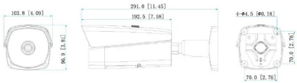 Dahua Technology TPC-BF5601-T-S2 - Dimensions 2.1 - 1