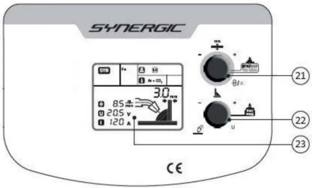 Weldclass Weldforce 250MST - Control Panel - 1