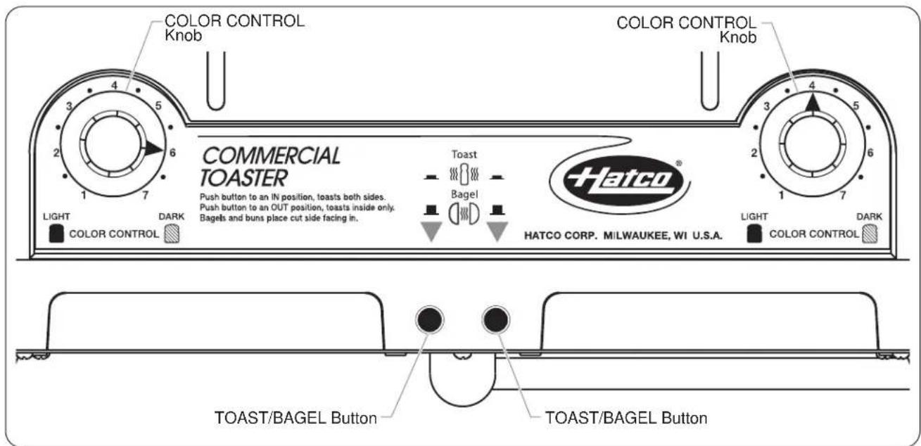 Hatco TPT-208 - Always operate toaster with crumb trays installed. - 1