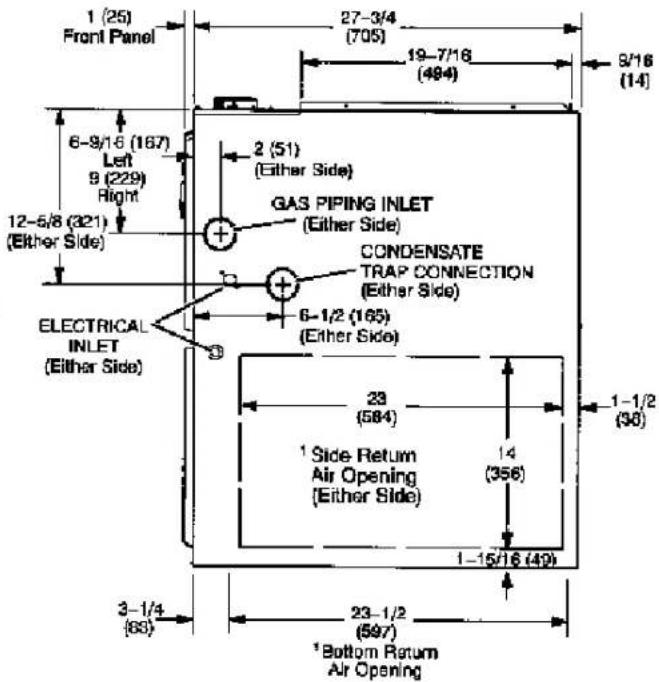 MRCOOL MGM95SE135D5XA - Unit Dimensions - 3