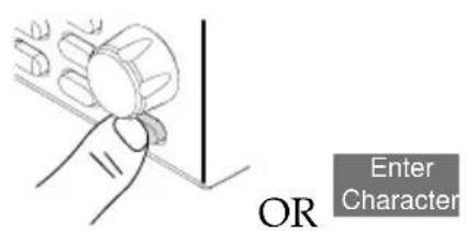 GW Instek PEL-3211 - Using the Scroll Wheel to Edit a Parameter\*\* - 4