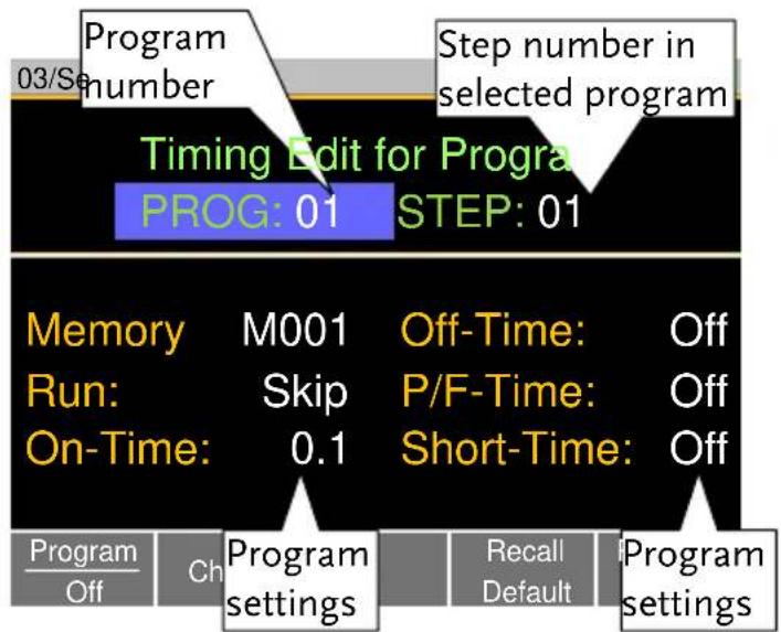 GW Instek PEL-3211 - Create a Program - 2