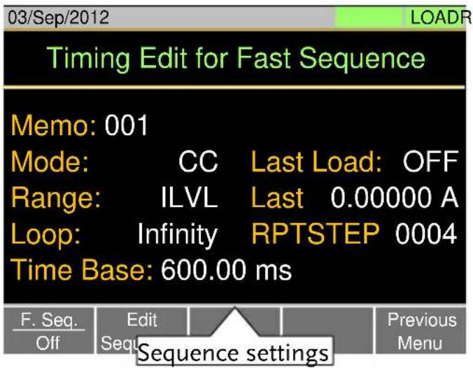 GW Instek PEL-3211 - Timing Edit Configuration - 1