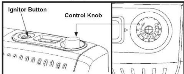Ignitor Button Control Knob