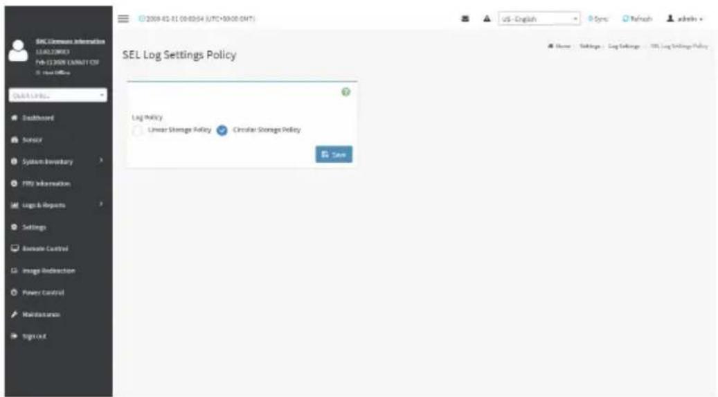 GIGABYTE MU92-TU0 - SEL Settings Policy - 1