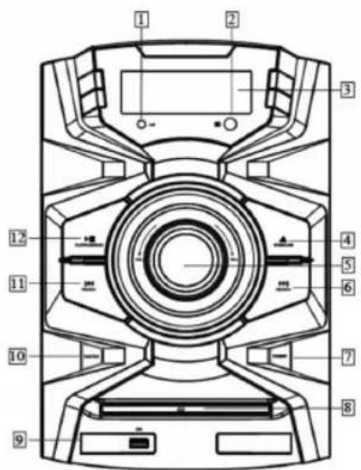 Kunft KMS2909 - Front Panel - 1