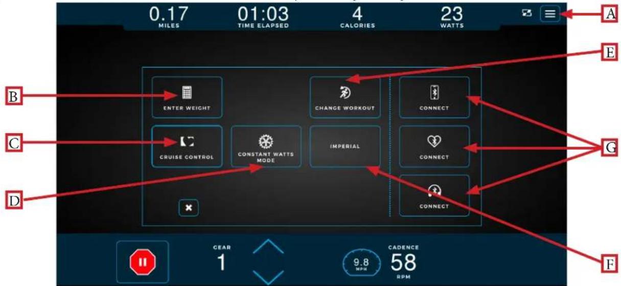 True Envision 22 - Options Menu: - 1