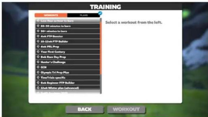 True Envision 22 - Training Menu: - 1