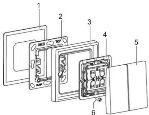 JUNG FOHES2995-L - Device components - 1