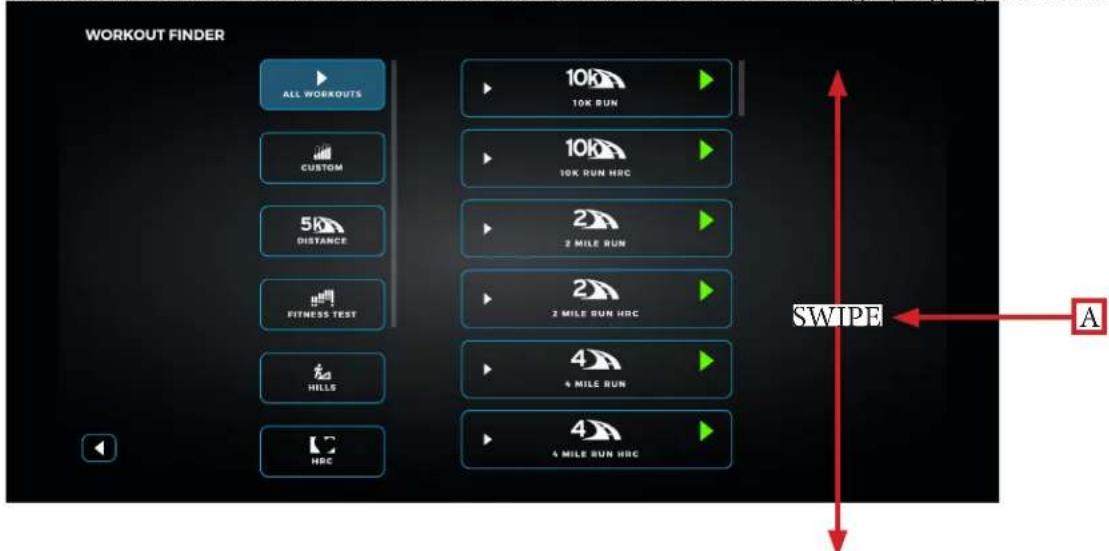 True Envision 16 - Selecting a Preset Workout: - 1