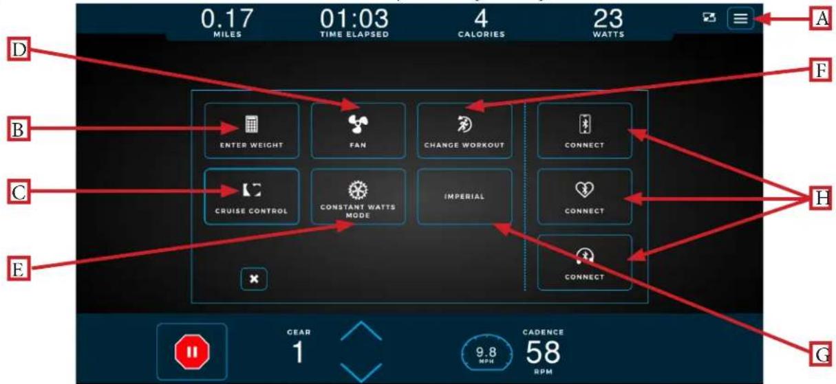 True Envision 16 - Options Menu: - 1