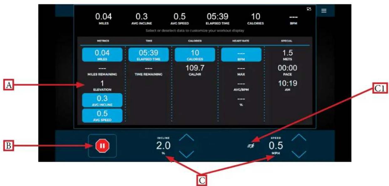 True Envision 16 - Workout Data Menu: - 1