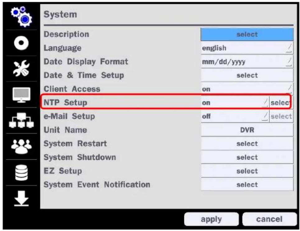 Speco Technologies ZIPT471 - 2-3. Setting NTP (Network Time Protocol) - 1