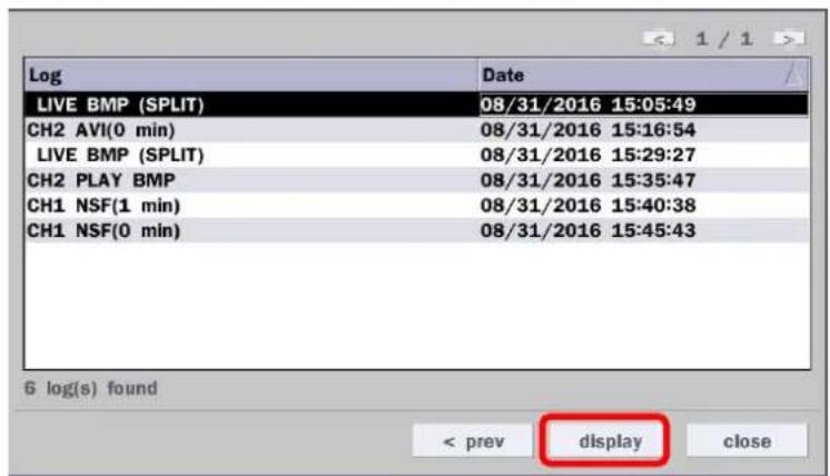 Speco Technologies ZIPT471 - 6-4. Transferring Still Images or Video from the ARCHIVE List - 1