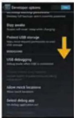 Developer options User buy-backs Boggy awake Secure, soft, secure, slow, static, changing Pretest USB storage Make, press, or update pretestable to the old USB storage BROSOUPPER USB debugging Debug (check) when USB is connected Allow mock log access Close search help Selist driving app Web Labging application tool