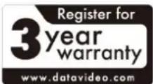 DataVideo TTL-100 - Warranty - 1