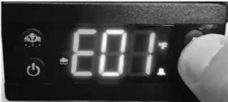 Delfield CoolScapes GBSF3P-SH - R290 CHANGING DISPLAY FROM FAHRENHEIT TO CELSIUS ON ERC112 CONTROL - 1