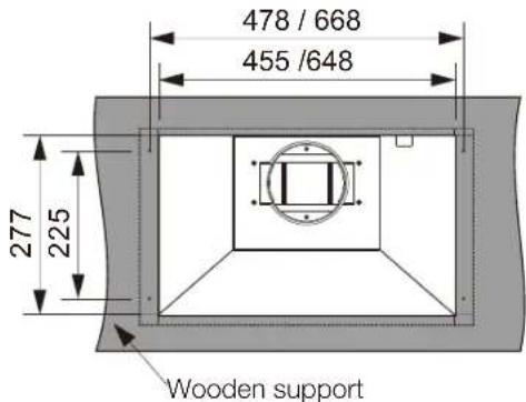 Chef CRI714DB - Cutting the wooden support - 1