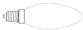 Chef CRI714DB - Suitable lamp for replacement - 1