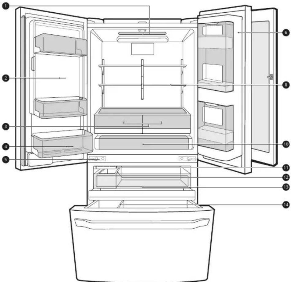 LG LRFDS3006D - Interior - 3