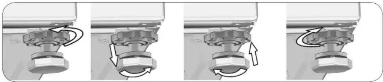 BEKO WSRE 7636 XCBW - Adjusting the feet - 2