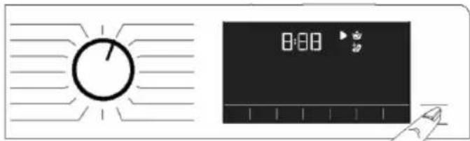 BEKO WSRE 7636 XCBW - Переключение машины в режим остановки - 1