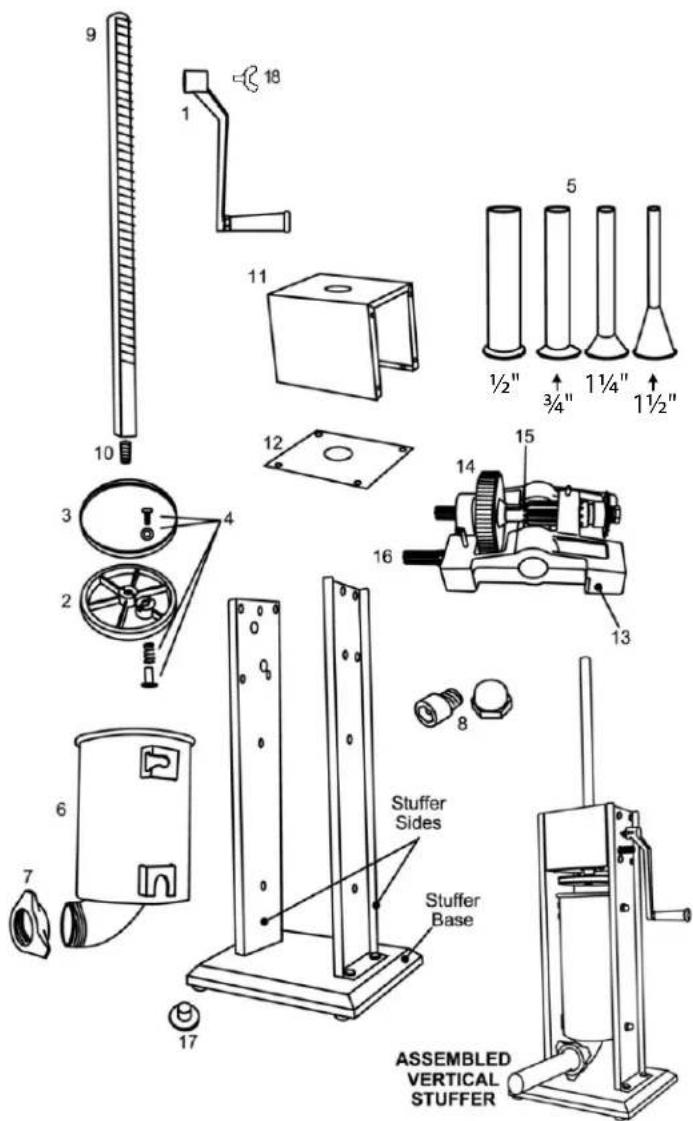 Avantco 177SS7V - Exploded Diagram and Parts List - 1