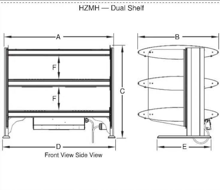 Hatco HZMS-54 - Overhead Ribbon Heating Elements - 2