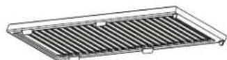 Fisher & Paykel BE1-36RCI-L - Sear burner grate (shorter front legs) - 1