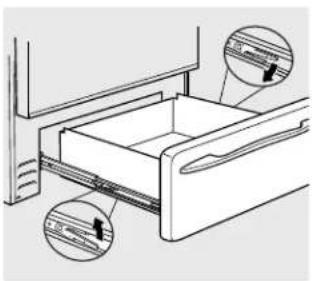 GE EGR3000EDCC - To replace storage drawer: - 1